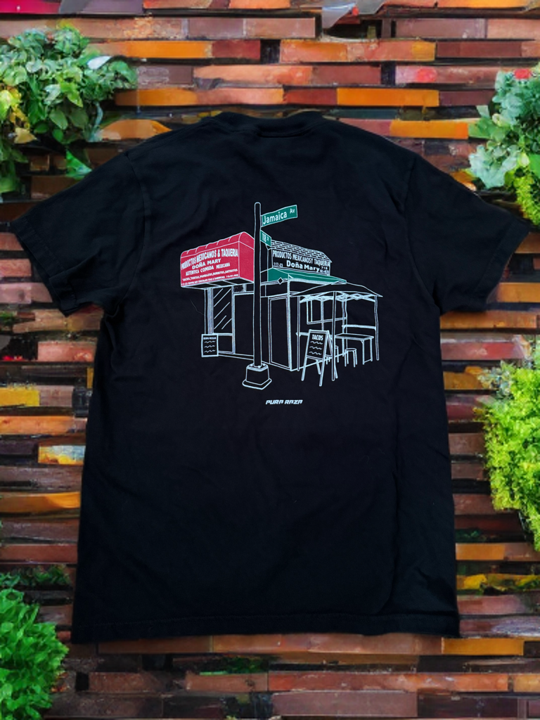 Doña Mary’s x Pura Raza Tee – Jamaica Ave Classic